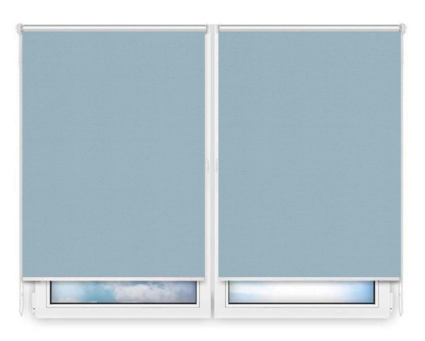 Рулонные шторы Мини Карина-светло-синий цена. Купить в «Мастерская Жалюзи»
